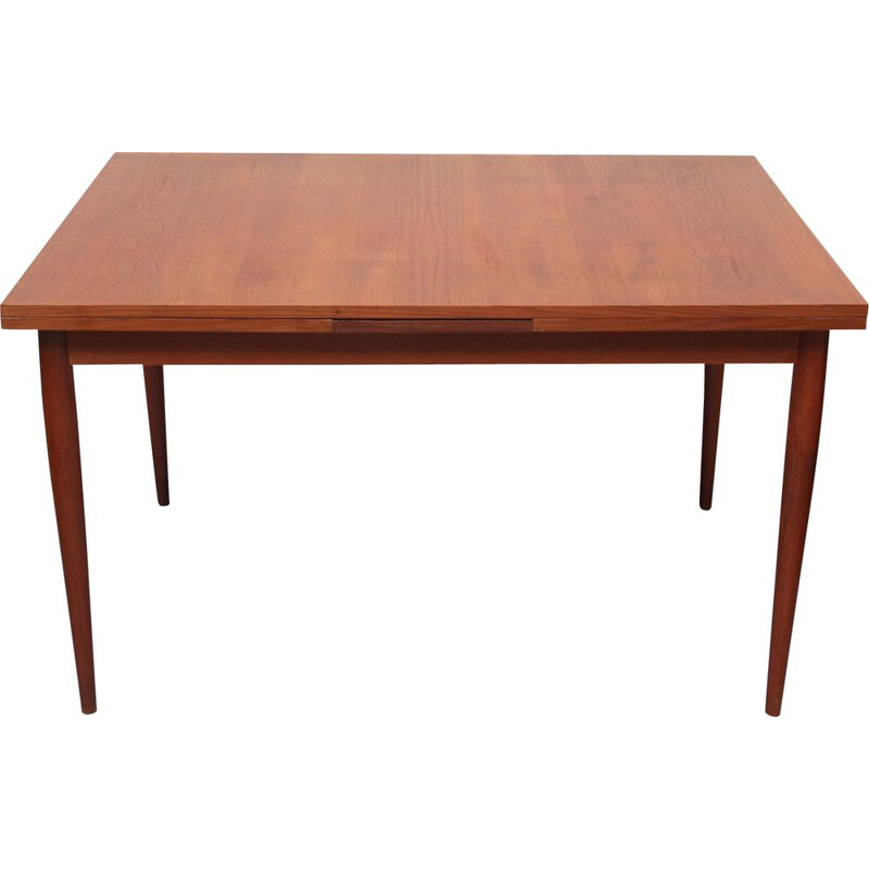 Vintage extendible dining table in teak by Lübke, Germany 1960s