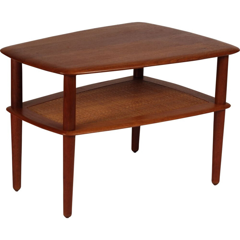 Scandinavian vintage teak side table by Peter Hvidt