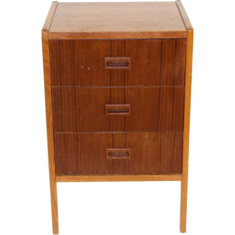 Scandinavian vintage teak night stand by Bertil Fridhagen for Bodafors, Sweden 1960