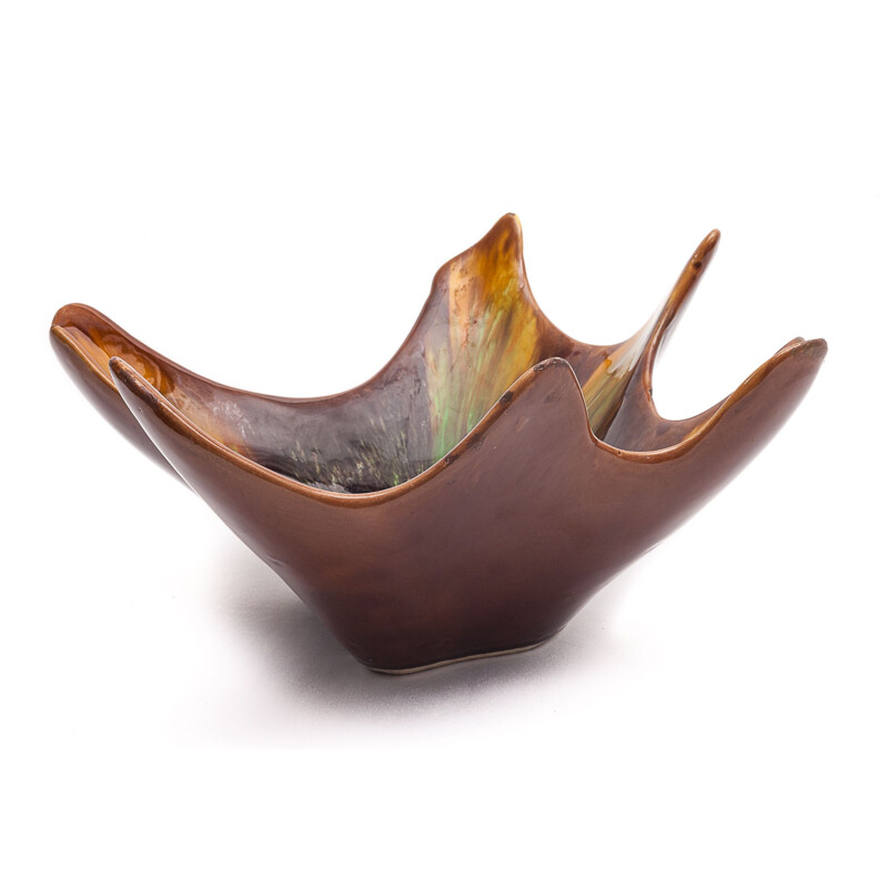 Vintage Vallauris ceramic bowl by Saltalamacchia, 1960