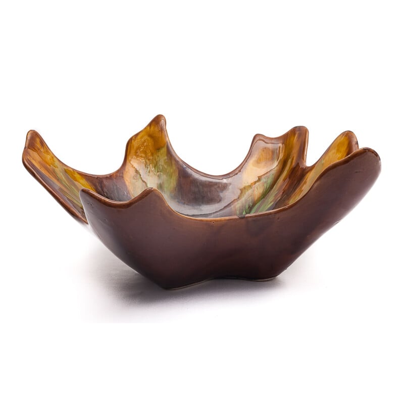 Vintage Vallauris ceramic bowl by Saltalamacchia, 1960