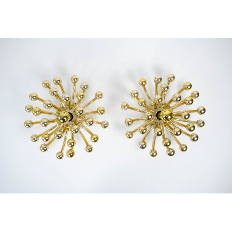 Pair of vintage "Pistillino" sconces by Studio Tetrarch for Valenti Luce, Italy 1960