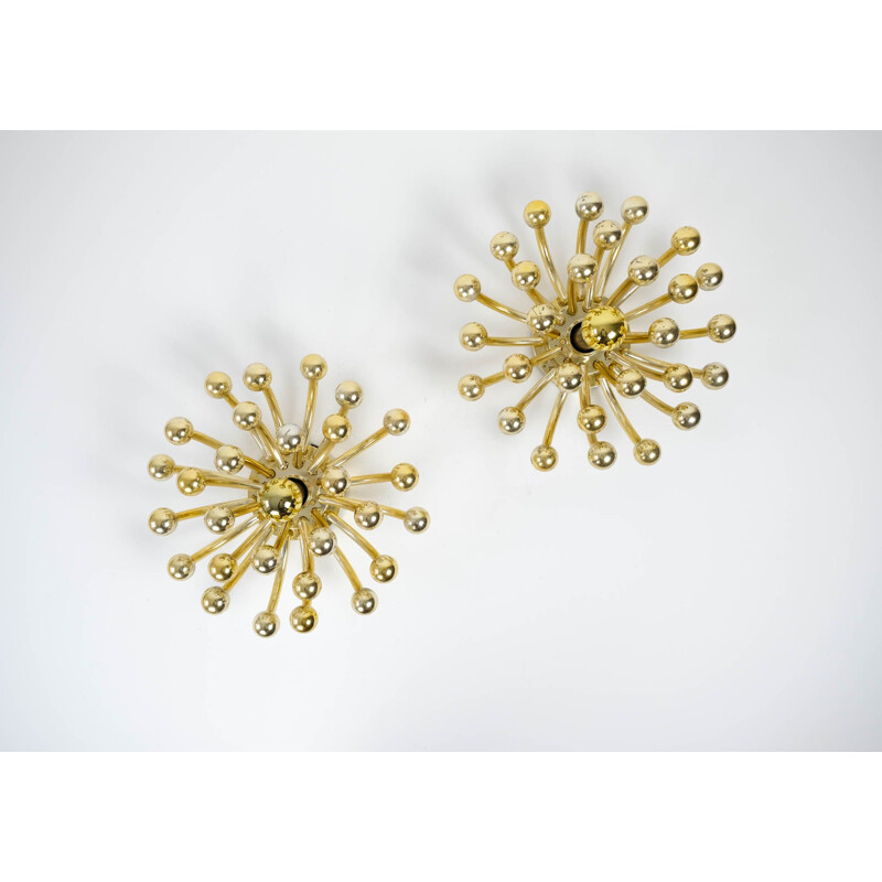 Pair of vintage "Pistillino" sconces by Studio Tetrarch for Valenti Luce, Italy 1960