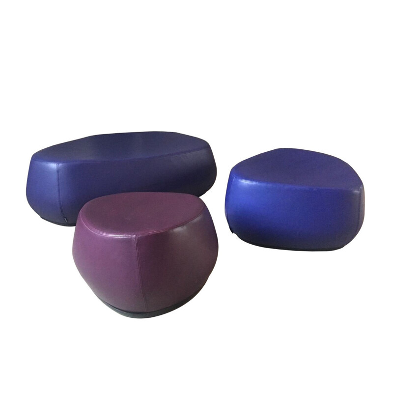 Set of 3 Moroso "Fjord" stools, Patricia URQUIOLA - 2000s