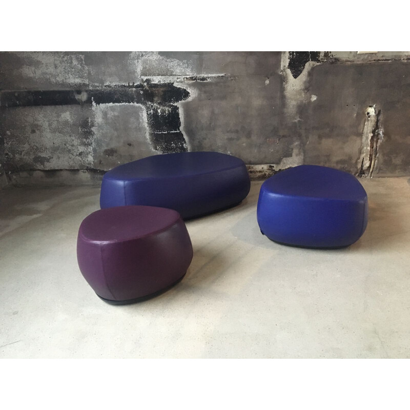 Set of 3 Moroso "Fjord" stools, Patricia URQUIOLA - 2000s