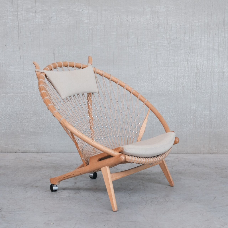 Dänischer runder Vintage-Sessel von Hans J Wegner für Pp mobler, 1980