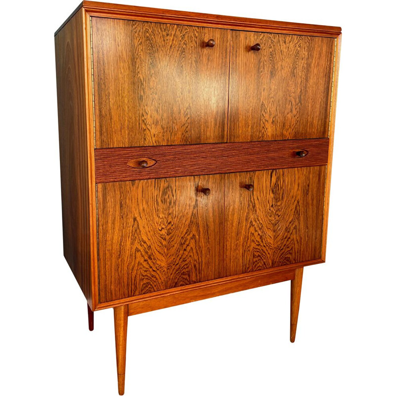 Mid century rosewood & teak cocktail cabinet "Hamilton" by Robert Heritage for Archie Shine, 1960s