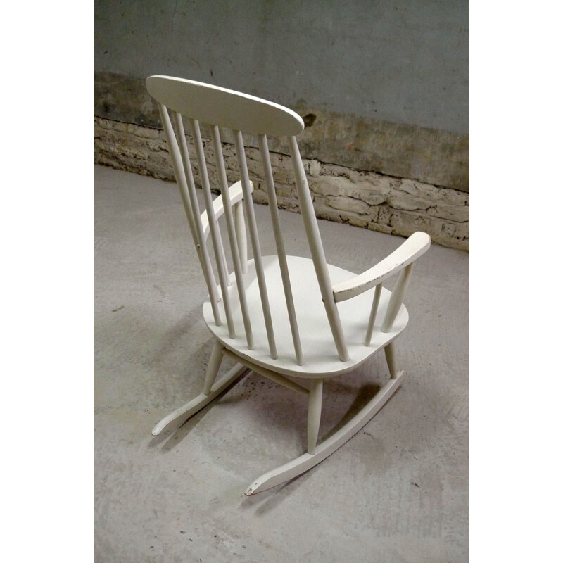 Stol Rocking-chair in wood - 1950s