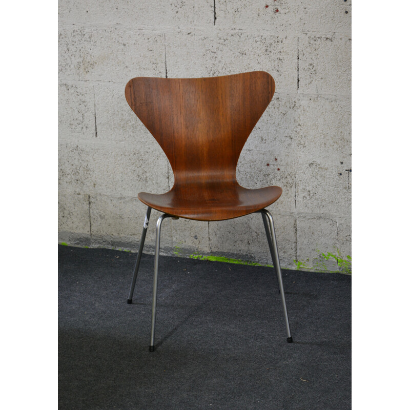 Vintage Fritz Hansen "Serie 7" chair, Arne JACOBSEN - 1950