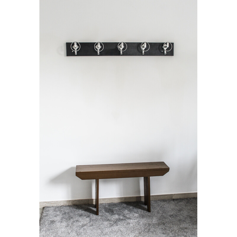 Vintage wall-mounted clothes hanger, Italy 1970s