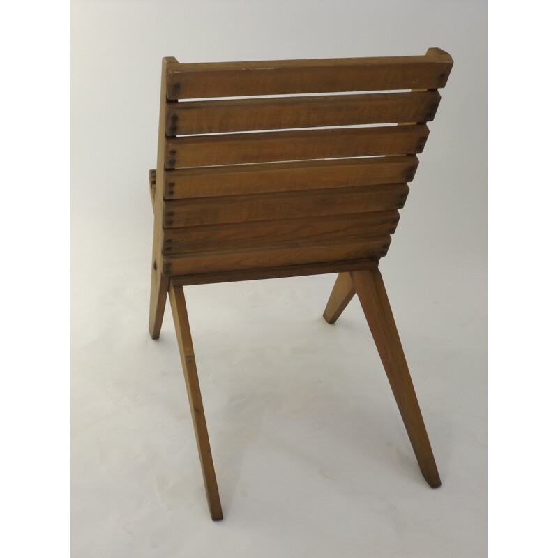 Paire de chaises "Scissor" en bois - 1950
