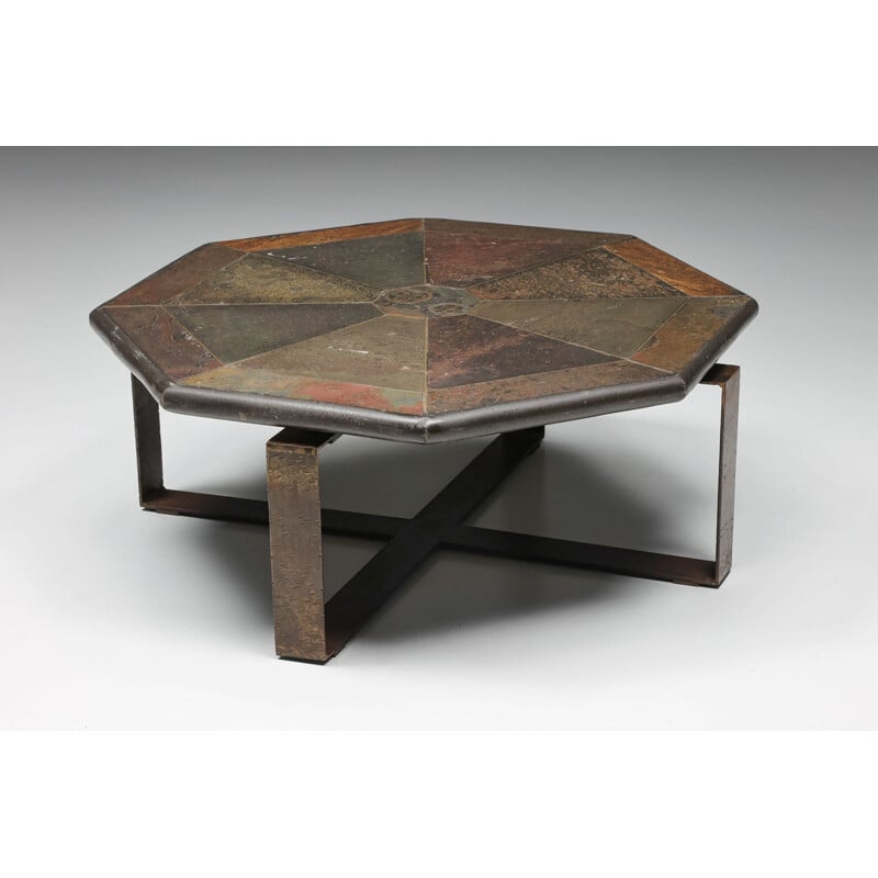 Vintage geometric coffee table by Marcus Kingma, 1960s