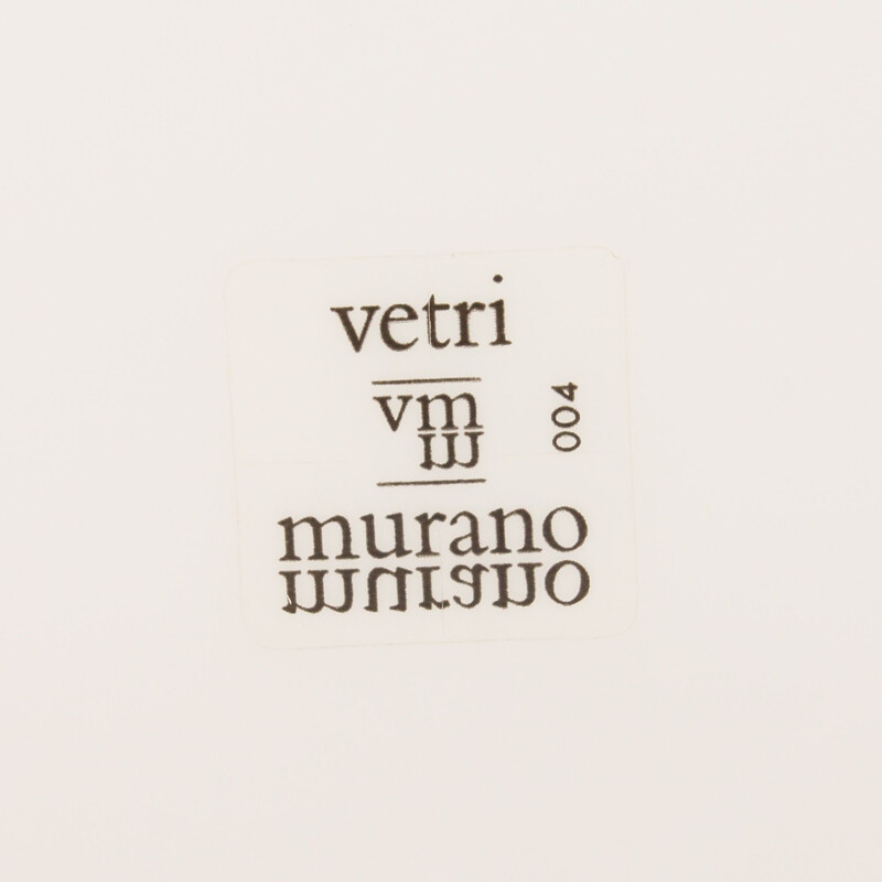 Lampada a sospensione in vetro di Murano vintage di Vetri Venini, 1970