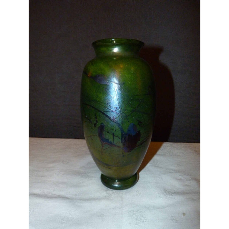 Vase in glass paste - 1970s