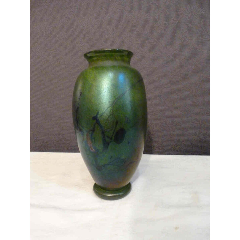 Vase in glass paste - 1970s