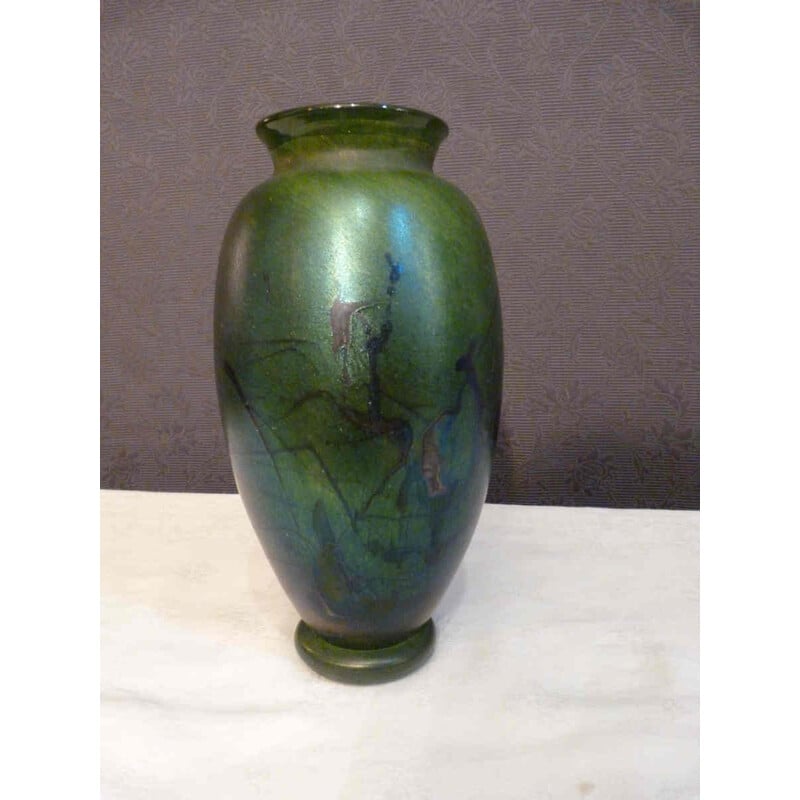 Vase in glass paste - 1970s