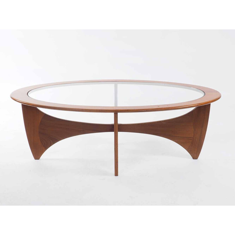 Table basse ovale vintage Astro par V. Wilkens pour G-Plan