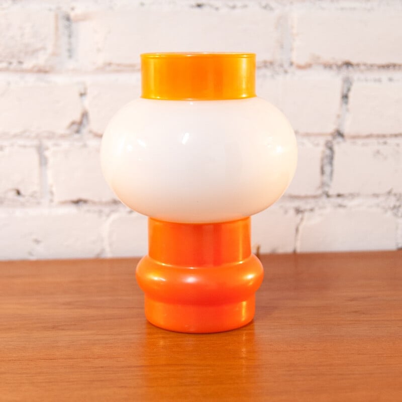Mid century pop table lamp in glass - 1970s