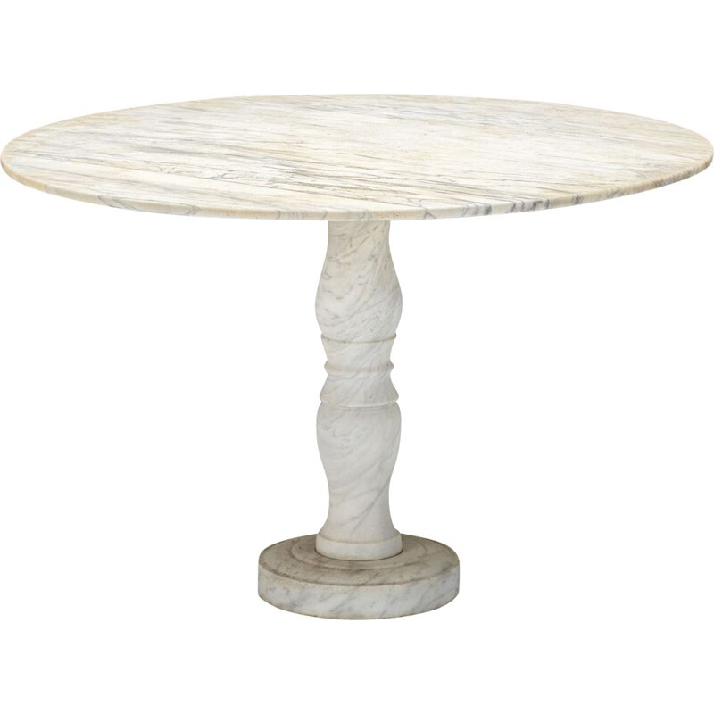 Mesa de jardim em mármore Vintage Carrara, 1950