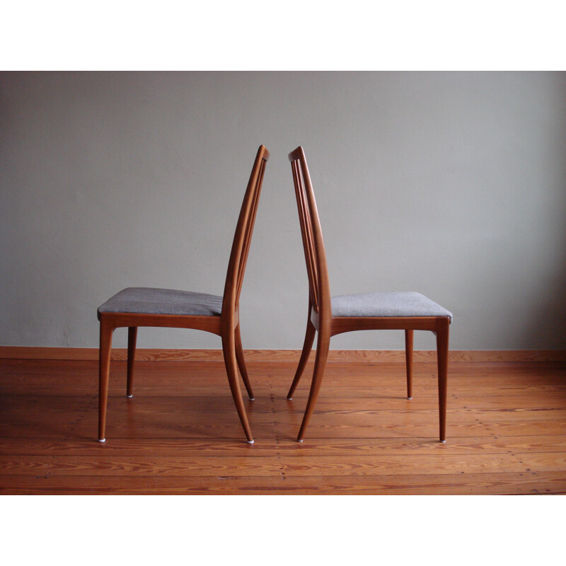 Paire de chaises Filigree vintage par Ernst Martin Dettinger, Allemagne 1960