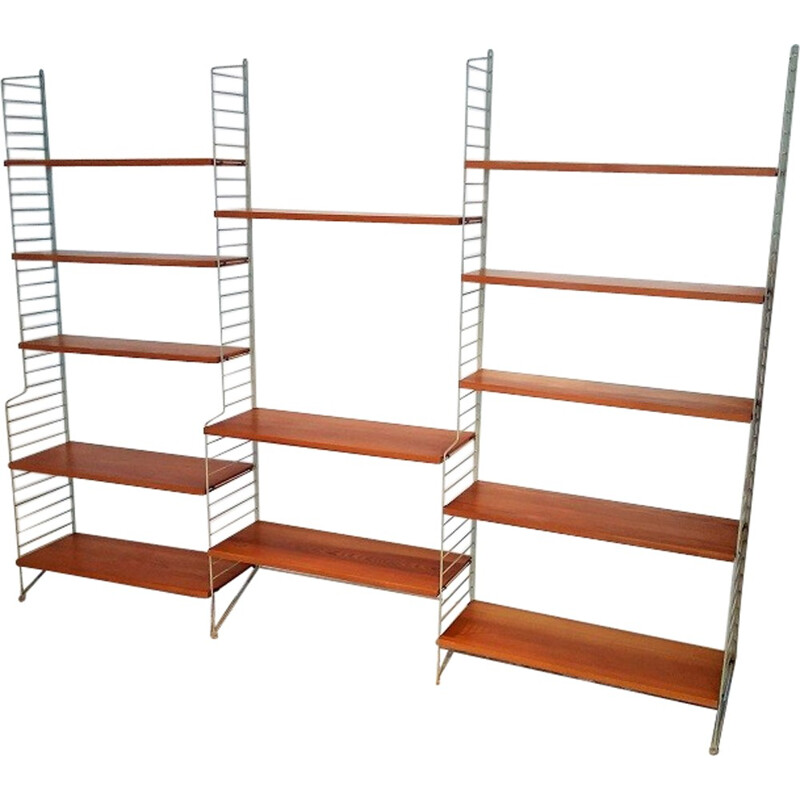 Vintage modular shelving system, Nisse STRINNING - 1960s