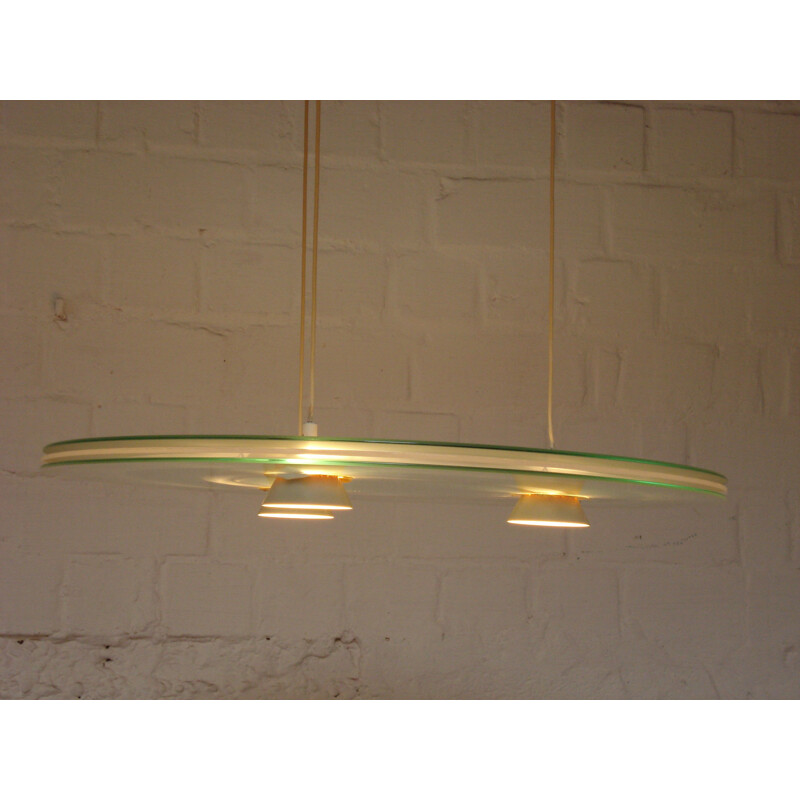 Vintage Aurora 1040 ceiling lamp by Perry King & Santiago Miranda for Arteluce, 1980s