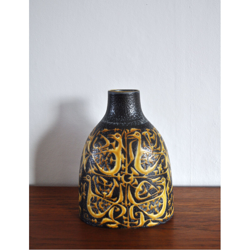 Vintage Fajance Baca vase by Nils Thorsson for Royal Copenhagen, Denmark 1965