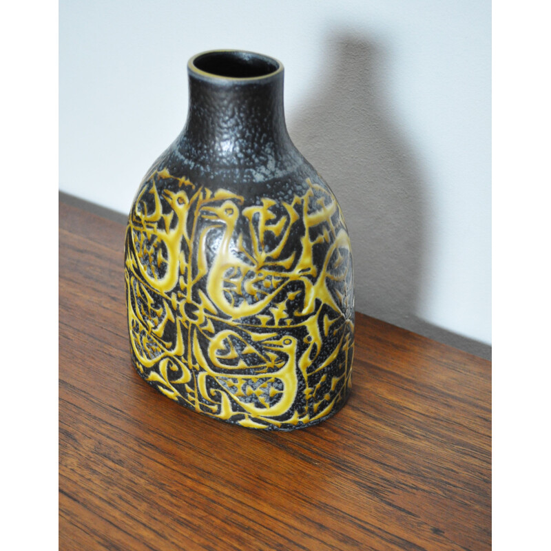 Vase vintage Fajance Baca par Nils Thorsson pour Royal Copenhagen, Danemark 1965