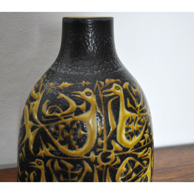 Vintage Fajance Baca vase by Nils Thorsson for Royal Copenhagen, Denmark 1965