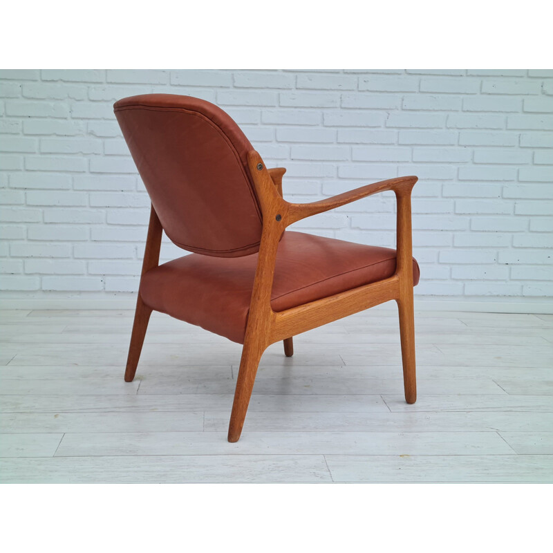 Vintage-Sessel "Domus" aus Leder von Inge Andersson, Schweden 1960