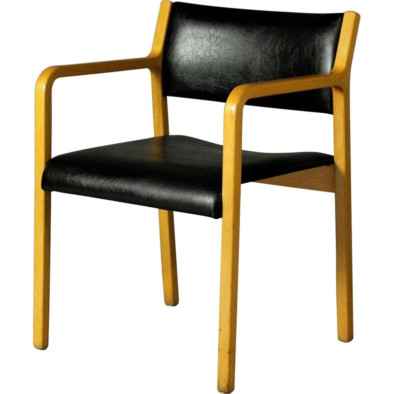 Vintage bentwood armchair by Wilhelm Ritz for Wilkhahn, 1960s