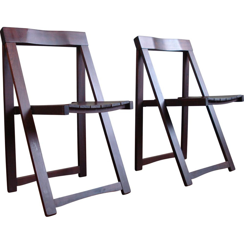 Set of 6 vintage folding chairs by Aldo Jacober for Bazzani, 1960
