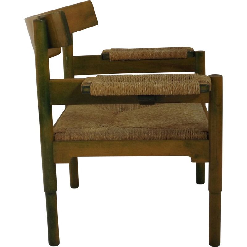 Chaise "Carimate" Cassina en bois, Vico MAGISTRETTI - 1950