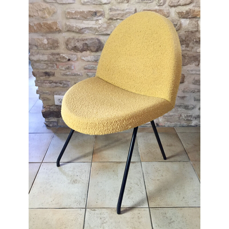 Silla "lengua" vintage n.771 de Joseph André Motte, 1954