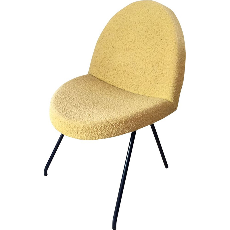 Silla "lengua" vintage n.771 de Joseph André Motte, 1954