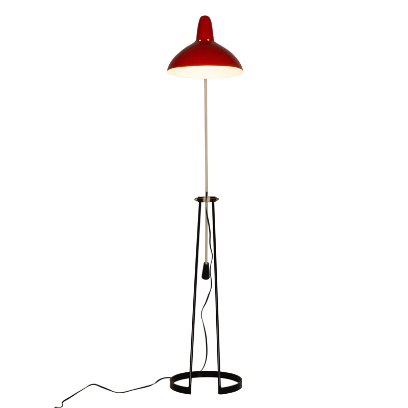 Lámpara de pie artimeta vintage modelo Tivoli de Floris Fiedeldij, 1950