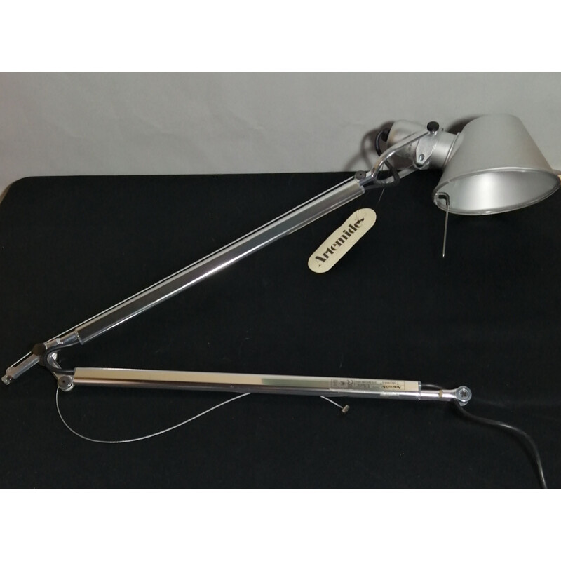 Vintage aluminum architect lamp model tolomeo by artemide by Michele de Lucchi and Giancarlo Fassina