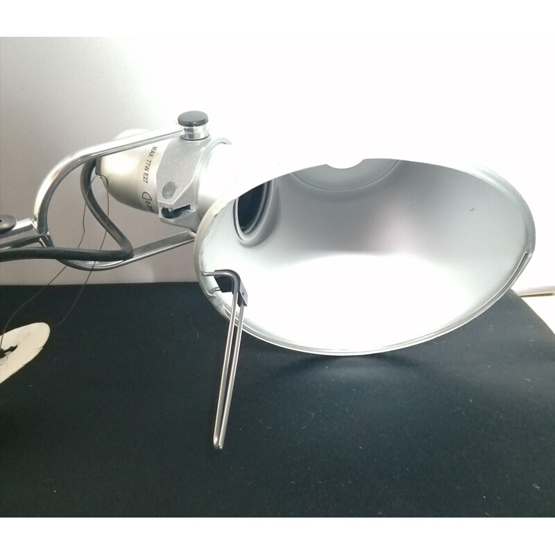 Vintage aluminum architect lamp model tolomeo by artemide by Michele de Lucchi and Giancarlo Fassina