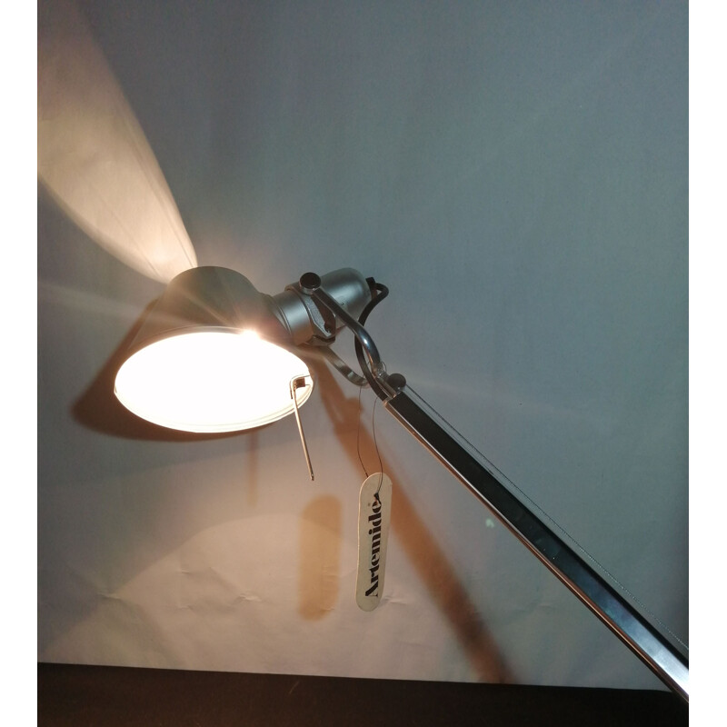 Vintage aluminum architect lamp model tolomeo by artemide by Michele de Lucchi and Giancarlo Fassina