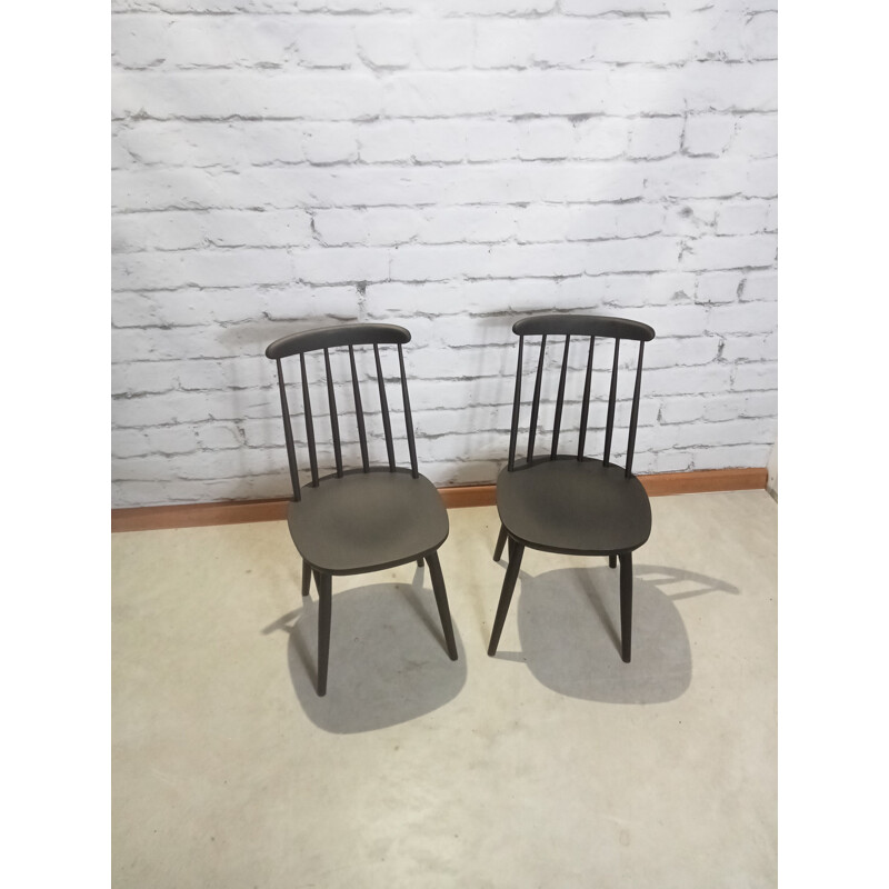 Set of 4 vintage Dutch Pastoe chairs in the style of Ilmari Tapiovaara, 1960s