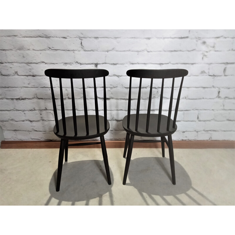 Set of 4 vintage Dutch Pastoe chairs in the style of Ilmari Tapiovaara, 1960s