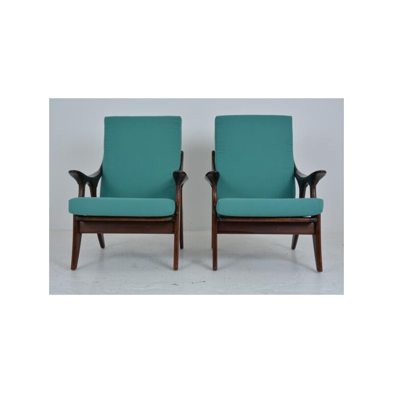 Pair of Webe armchairs, Louis VAN TEEFELEN - 1960s