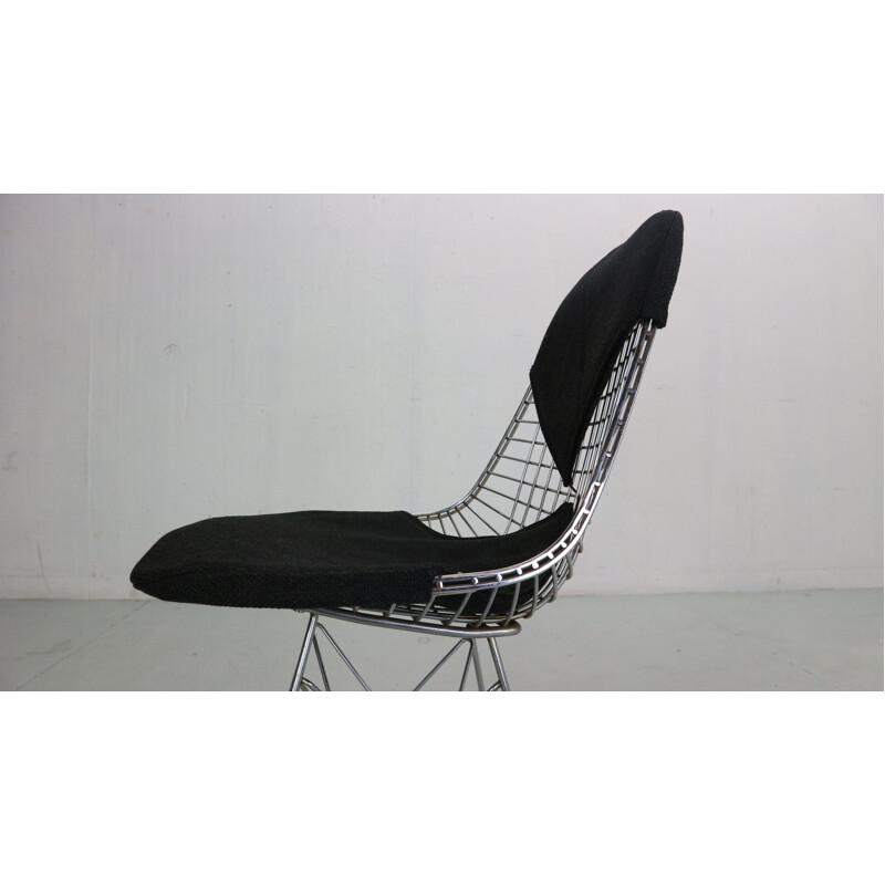 Satz von 4 Vintage-Stühlen "Dkr-2" aus Metalldraht von Eames für Herman Miller, 1960