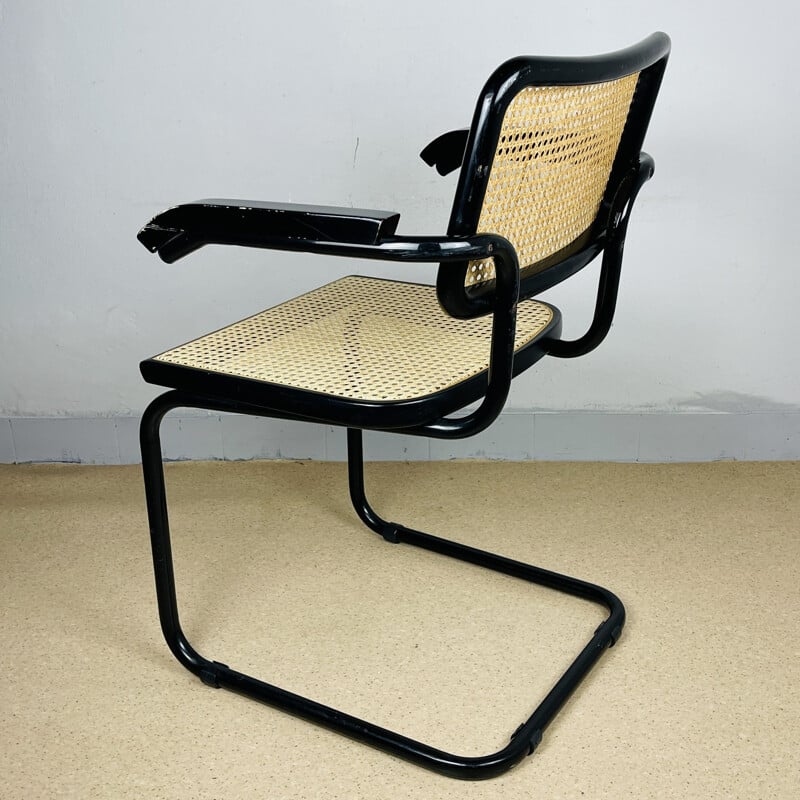 Mid-century Cesca B32 chair by Marcel Breuer, Italy 1980s