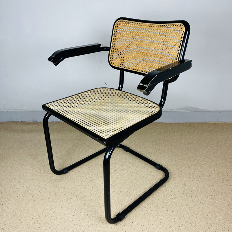 Mid-century Cesca B32 chair by Marcel Breuer, Italy 1980s