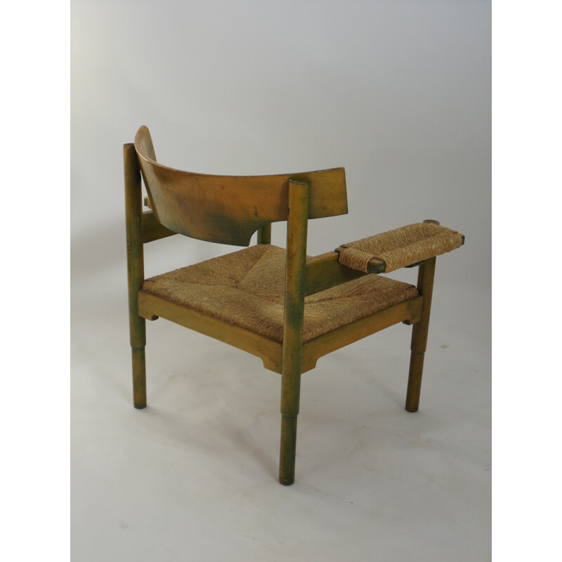 Chaise "Carimate" Cassina en bois, Vico MAGISTRETTI - 1950