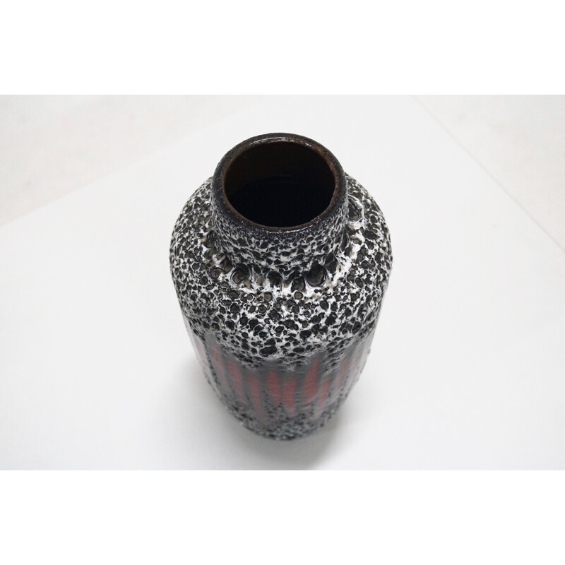 Vase allemande Bay Keramik en céramique lava - 1960