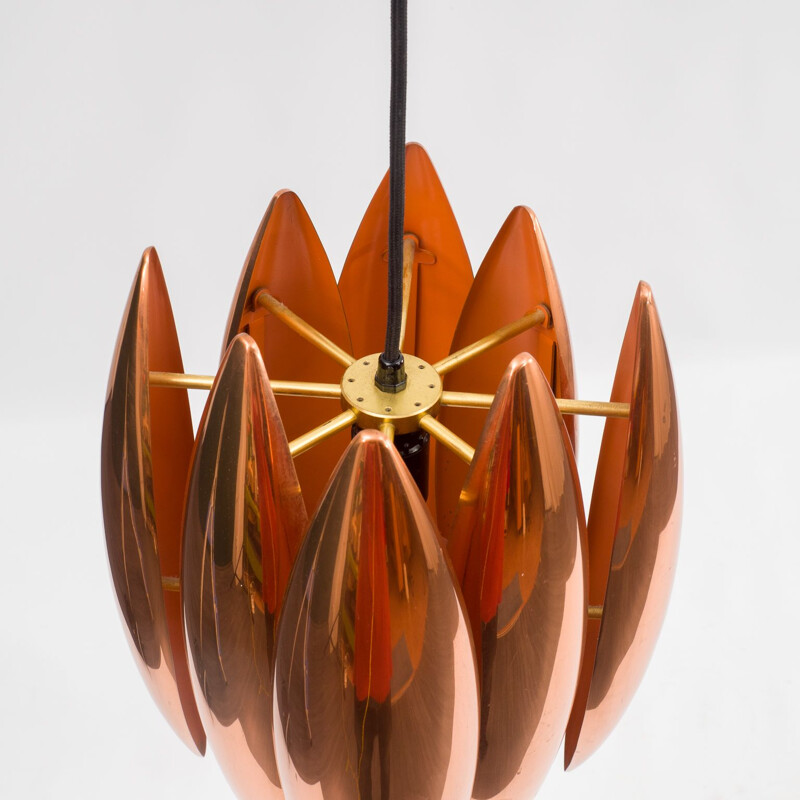 Vintage pendant lamp Kastor by Jo Hammerborg for Fog & Morup, 1960s
