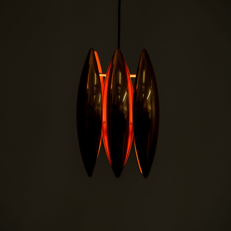 Vintage pendant lamp Kastor by Jo Hammerborg for Fog & Morup, 1960s