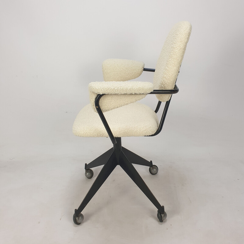 Vintage swivel armchair by Gastone Rinaldi for Rima, Italy 1960s